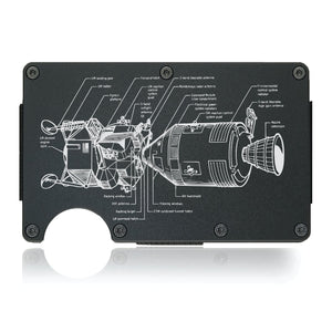 Apollo Spacecraft Diagram Wallet - CarbonKlip