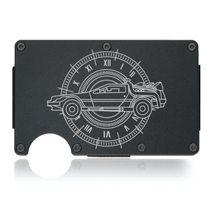 "Save The Time Clock!" Delorean Wallet