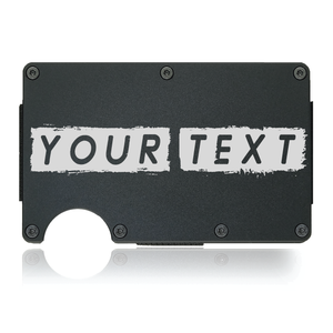 Bold Custom Text Wallet