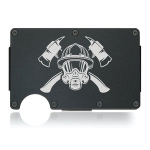 Fire Fighter Wallet Customizable Number - CarbonKlip